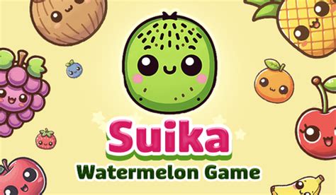 WATERMELON SUIKA Game is a fun online game of type "Merge", fusion or combination of equal objects to upgrade and progress in the generation of new fruits. The goal of the game is to get the watermelon by merging the same fruits. Choose the launch point of the fruit, which plummets in free fall, and be careful because some fruits bounce on others.. 