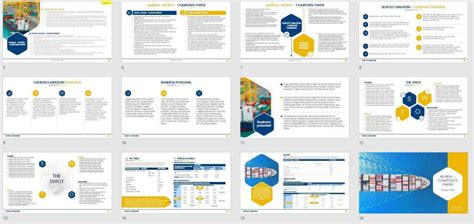 Cool presentation slides.  Use them to build pitch decks, reports, training slid...