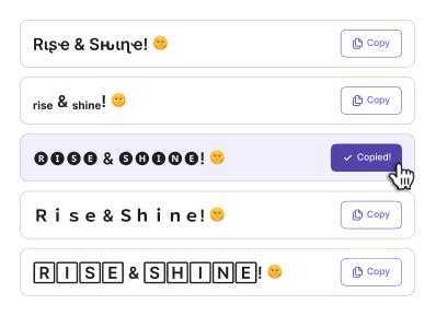 Cool text generator.  Copy and paste 274+ weird fonts to upgrade your Discord or Whats...