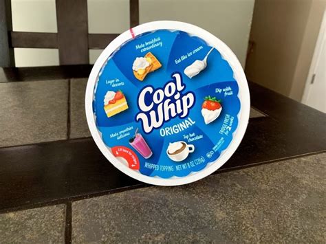 Cool whip freezer or fridge. 