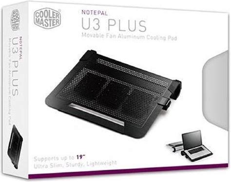 Cooler Master Notepal U3 Plus Laptop koeler Zwart bol.com