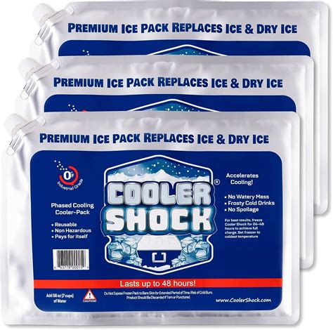 Cooler shock ice packs. Feb 13, 2021 · Cooler Shock Reusable Ice Packs for Cooler - Long-Lasting Cold Freezer Packs for Coolers & Lunch Bags - Cooler Ice Packs for Lunch Box, School, Beach, Fishing, Camping Gear 4.6 out of 5 stars 25,770 