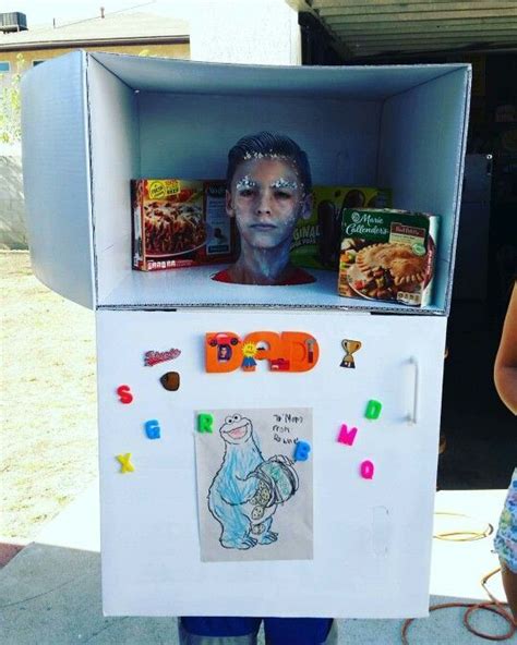 Coolest Frozen Head in Refrigerator Costume - Pinterest