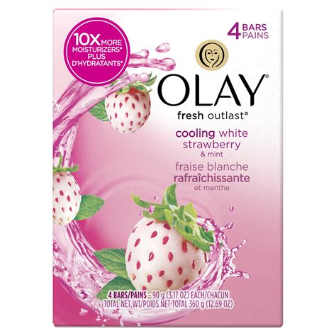 Cooling White Strawberry & Mint Fresh Outlast Beauty Bar Olay.