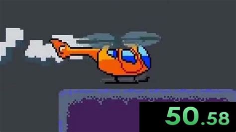 I tried speedrunning retro hellicopter and 