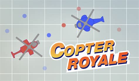 100 Ratings Votes 639,070 Copter Royale is a battle royale game developed by Exodragon, in which players control helicopters, which must shoot each other and gather power-ups, while avoiding the toxic fog closing in. Instructions from Cool Math Games Move: WASD Build: Right Click or Space Aim: Mouse cursor or Arrow Keys Shoot: Left click or UP. 
