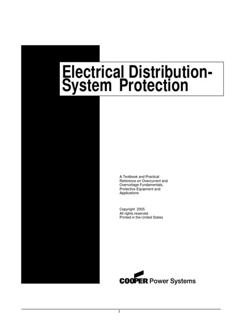 Cooper electrical distribution system protection manual. - Vw caravelle t4 service repair manual.
