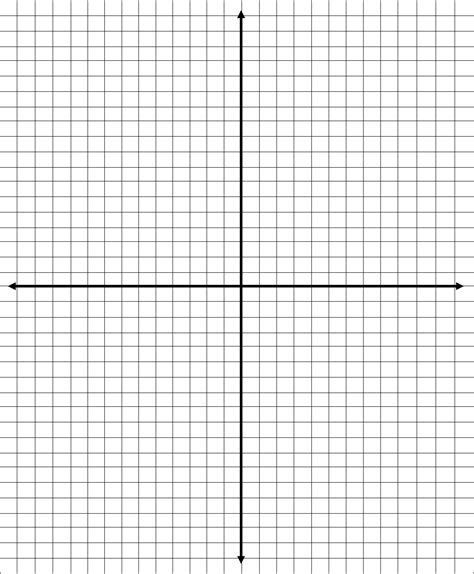 Coordinate grid paper in Word and Pdf formats