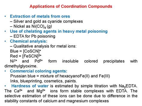 Coordination chemistry and applications of versatile …