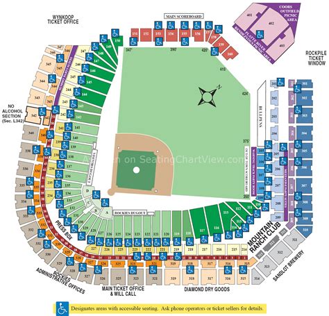 Coors Field Seating Chart Interactive Matttroy