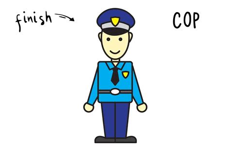 Cop Drawing Easy