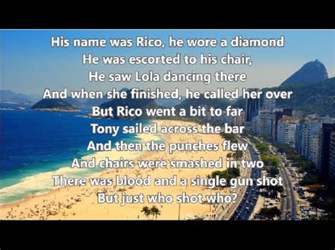 Copacabana lyrics. Things To Know About Copacabana lyrics. 