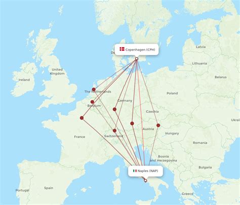 Copenhagen Airport (CPH) to Napoli Piazza Cavour