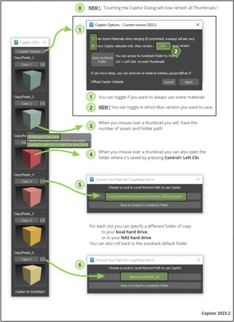 Copitor 3ds max 2023. 3 allow you to quick copy/paste selected objects to ...