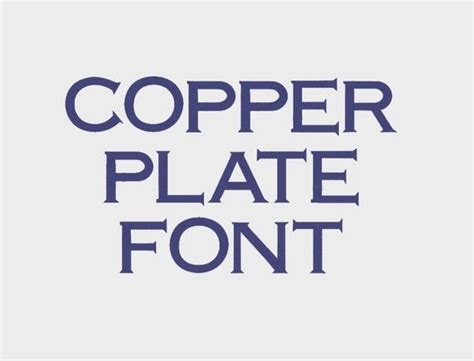 Copper Plate Embroidery Machine Font in 3 sizes 0.5