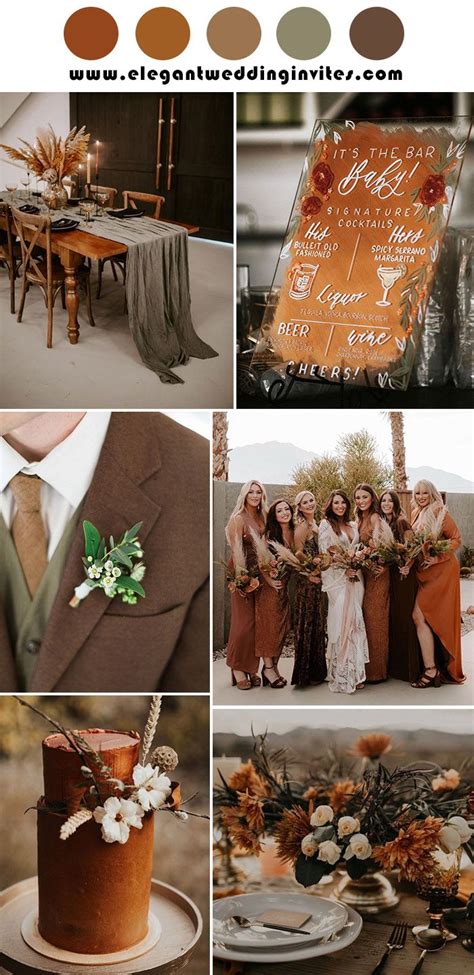 Copper Rust Wedding Colors