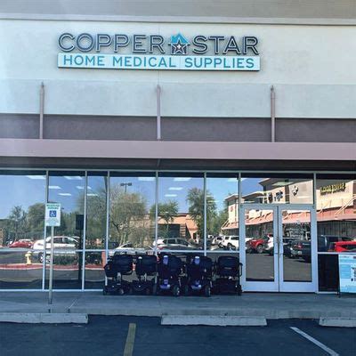 Copper Star Home Medical Supplies - Business Information. Retail · Arizona, United States · <25 Employees. Copper Star Home Medical is your leading medical supply store in Mesa AZ. Our team is committed to understanding your concerns, creating a custom solution, and getting you the medical supplies you need for the health and wellness you …. 
