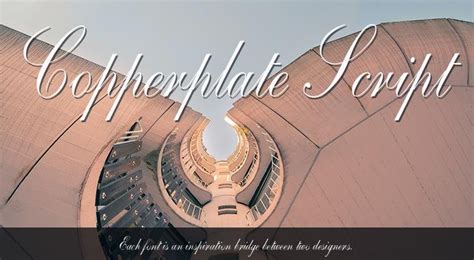 Copperplate Script Font FontYukle