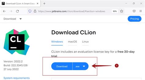 Copy JetBrains CLion links for download