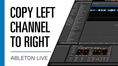 Copy Left Channel To Right Ableton Live - YouTube