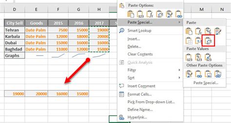 Copy MS Excel 2016