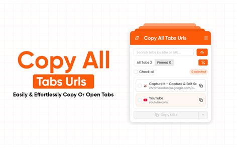 Copy all tabs extension