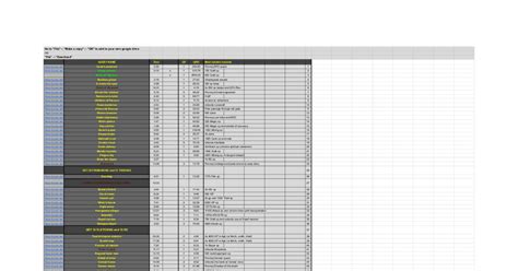 Copy of quest order list Google Sheets