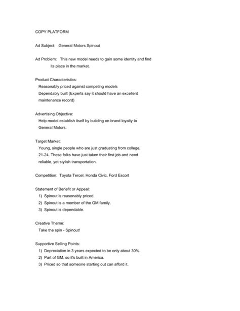 Copy platform example