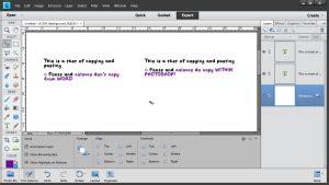 Copying Text into Elements with the Type Tool Digital