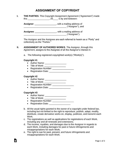 Copyright Assignment Agreement