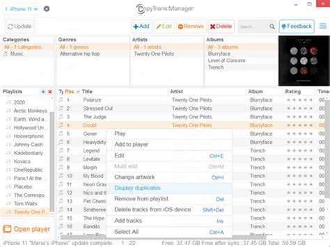 Copytrans manager free.  CopyTrans Manager lets you add, edit, and delete songs a...