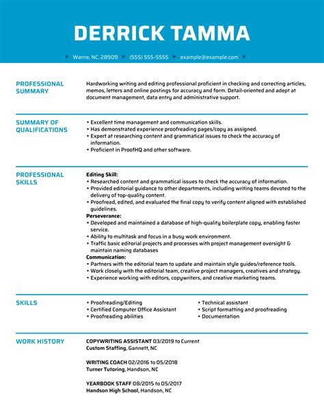 Copywriter Resume Example + Helpful Tips MyPerfectResume