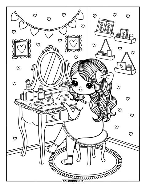 Coquette Coloring Page