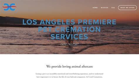Coral cremations animal aftercare.  We understand how difficult this time can be.  Top Pet...
