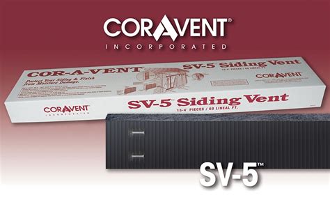 Cor-A-Vent SV-5 Rainscreen Siding Vent 3/4"x3"x4