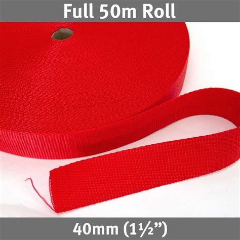 Cord loop webbing. Each roll is 50m long.  We supply high-quality plas...