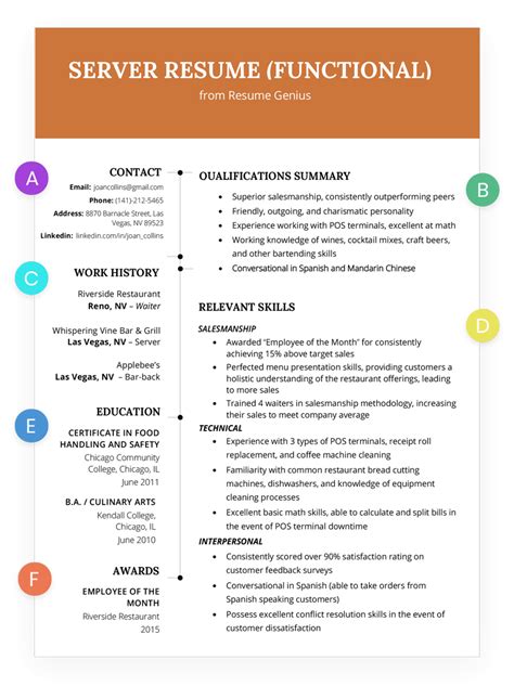 Core Functional Resume Template Functional Resume Example And Writing