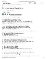 Core Java Interview Questions and Answers (2023) InterviewBit