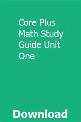 Core plus math study guide unit one. - Prolog programming success in a day beginners guide to fast easy and efficient learning of prolog programming.