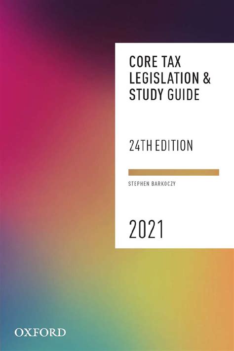 Core tax legislation and study guide. - Mazda 6 2008 uk owners manual.