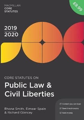 Read Core Statutes On Public Law  Civil Liberties 201920 By Rhona Smith