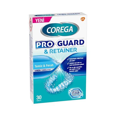 Corega Proguard & Retainer 30'lu 2 Adet Temizleyici Tablet.