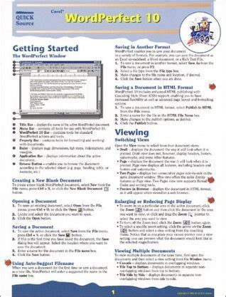 Corel wordperfect 10 0 quick source guide. - Guide computer forensics investigations 4th edition test.