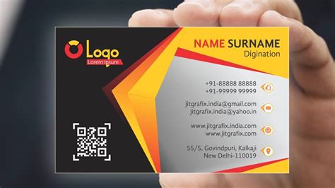 CorelDRAW Tutorials Business Card Design Inspiration Cool business