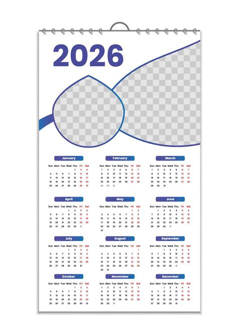 Coreldraw calendar template 2026.  The template is designed with a clean and ...