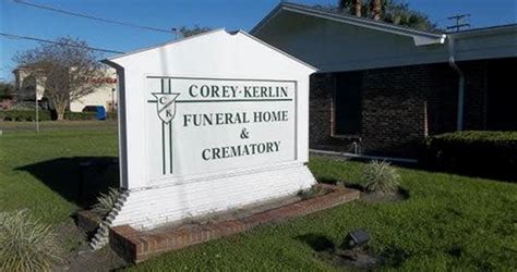 Corey kerlin funeral home. Nov 16, 2021 · Kirkland - Larry W. Kirkland, 76, passed away November 13, 2021. Arrangements by Corey-Kerlin Funeral Home 1426 Rowe Ave Jacksonville, Florida 32208. Posted online on November 16, 2021. Published ... 