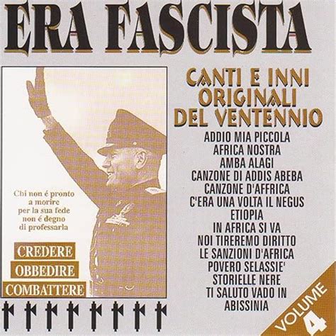 Cori Era Fascista - Addio mia piccola lyrics