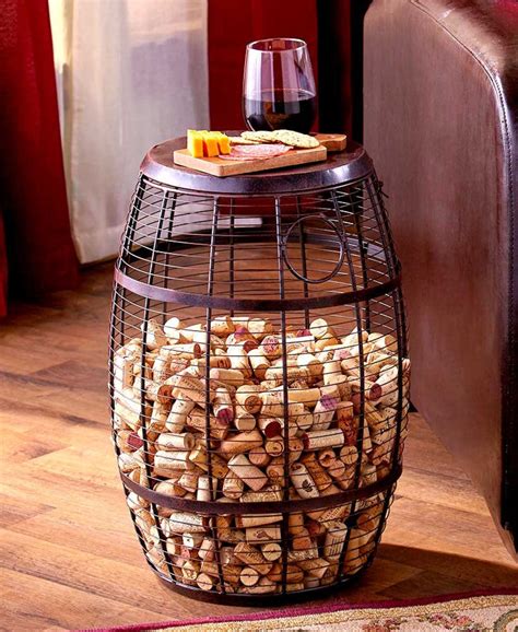 Cork Storage Barrel Metal Wine Cork Holder With Ornaments - Etsy