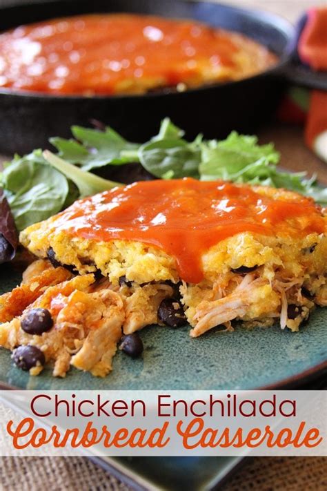 Corn Bread-Topped Chicken Enchilada Casserole