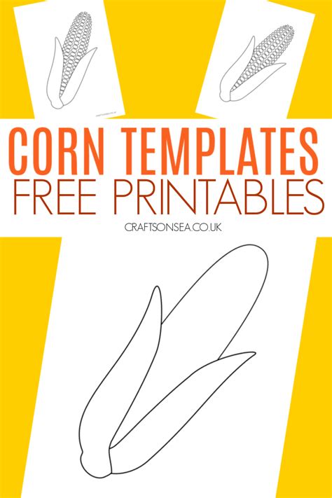 Corn Pattern Free Printable Templates Coloring Pages Firstpalette Com